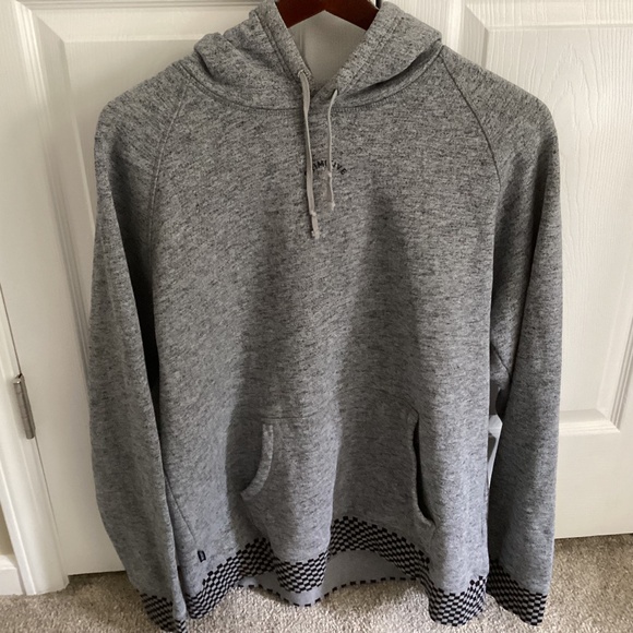 MENS Primitive Gray Hoodie With Checkered Trim Size XL - Picture 1 of 8